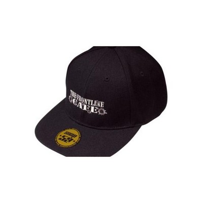 Premium American Twill Flat Bill Snapback Cap (Embroidered)