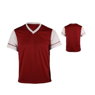 Youth Dazzle Cloth V-Neck Soccer Jersey Shirt w/ Contrasting Sleeve