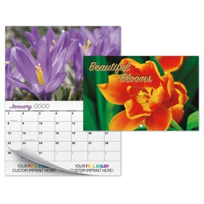 13 Month Mini Custom Photo Appointment Wall Calendar - BEAUTIFUL BLOOMS