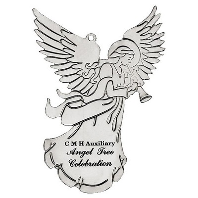 Silver Finish Angel Ornament