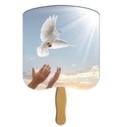 Dove Hand Fan Stock Graphic