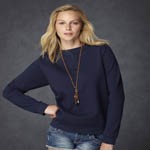 Anvil® Women's Combed Ringspun Fashion Crewneck Sweatshirt