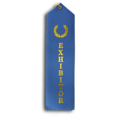 Standard Stock Ribbon w/ Card & String (2"x8") - Exhibitor