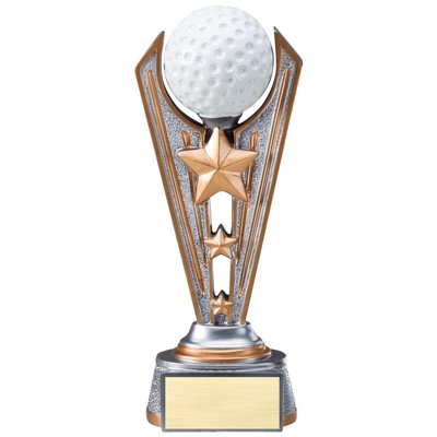 Golf Ball Victory Resin w/Stars