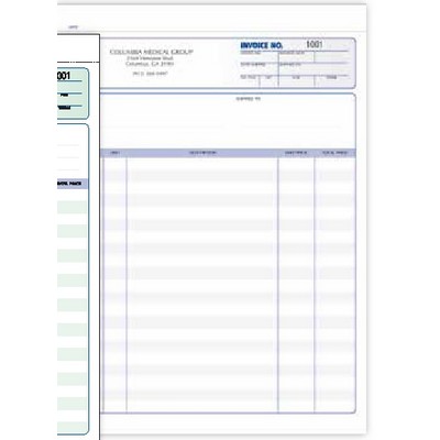 Ruled 3 Part Invoice Form - 8½"x 11"