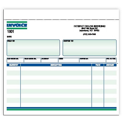 Ruled 3 Part Invoice Form - 8½"x 7"