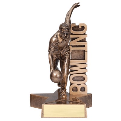 Bowling, Male - Billboard Resins - 8-1/2"