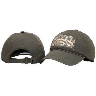 Garment Washed Cotton Ripstop Design Cap