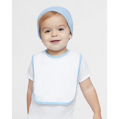 Rabbit Skins Infant Contrast Trim Premium Jersey Bib