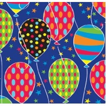 Party Balloons Celebration Gift Wrap (833')