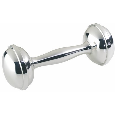 Sterling Silver Dumbbell Rattle