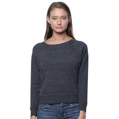 Women's Triblend Long Sleeve Raglan Pullover Shirt