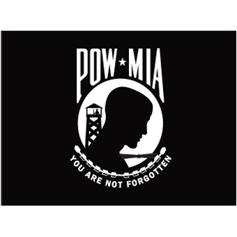 Single Sided POW/MIA Nylon Flag (5'x8')