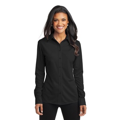 Port Authority® Dimension Knit Ladies' Dress Shirt