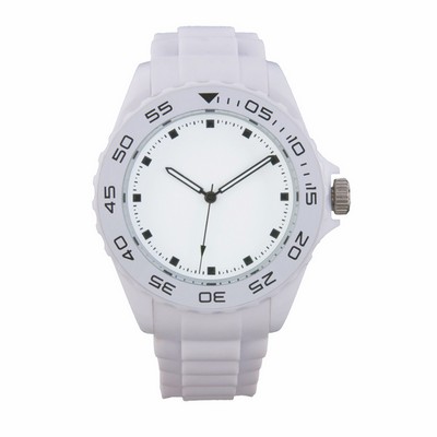 Beach White Sport Watch