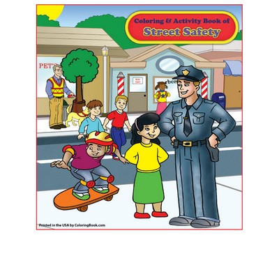 Street Safety Imprintable Coloring and Activity Book