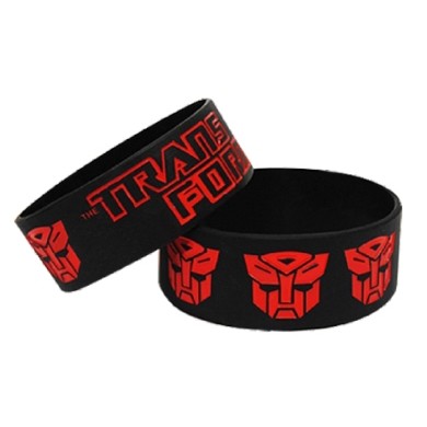 Custom 1" Color Filled Silicone Wristband