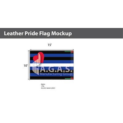 Leather Pride Deluxe Flag 10'X15'