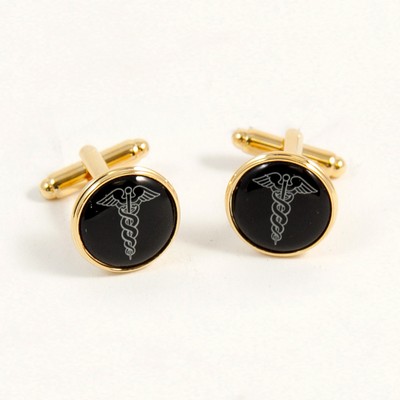 Caduceus Cufflinks