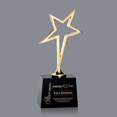 Keynes Star Award - Black/Gold 10"