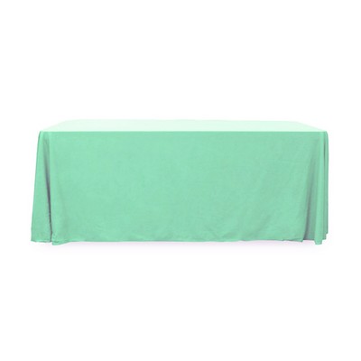 6' Standard PolyPoplin™ Blank Throw Style Table Cover (72"x30"x29")