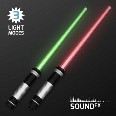 Light Up Deluxe Double Saber with Sound - BLANK