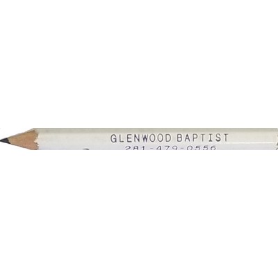 Hex golf pencil, without eraser, 1 line of custom text (always sharpened)