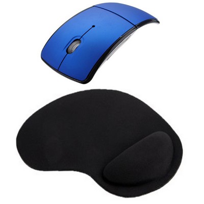 Kidder 2.4GHz Wireless Mouse + Wrist Rest Mouse Pad Wireless Mouse + Wrist Rest Mouse Pad