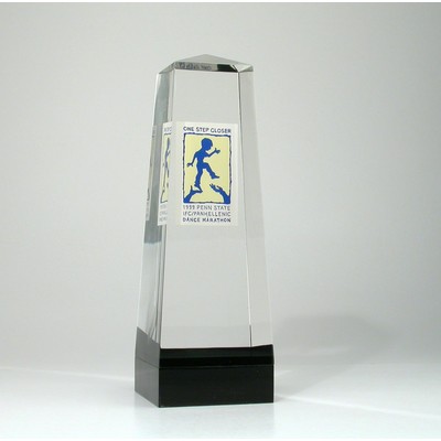 Obelisk Lucite® Embedment Award (3" x 3" x 9 1/4")