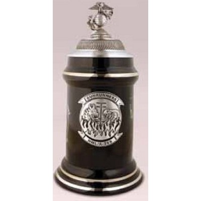 1/2 Liter Military Stein Mug w/Custom Badge