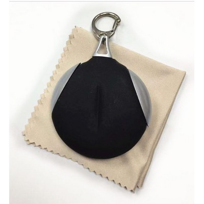 Pocket micro fiber lens cloth key chain