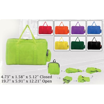 Compact Folding Duffle Bag-Gym-Tote