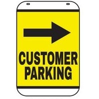 Stock Swing Sign (Customer Parking Right - Single Sided Kit)