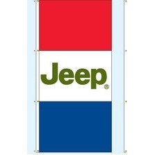 Double Face Dealer Free Flying Drape Flags (Jeep®)