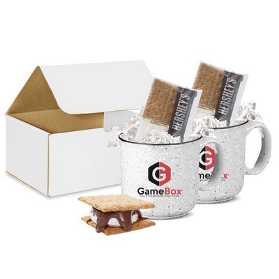 Set of Camper Mugs Boxed with Smores Kits