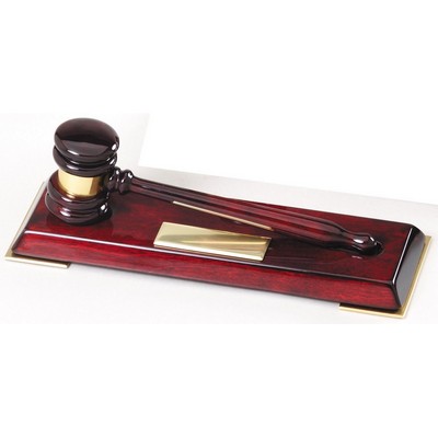 10" Piano Finish Walnut Gavel, Men's