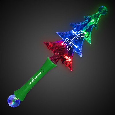 13" LED Christmas Tree Wand (Imprinted)