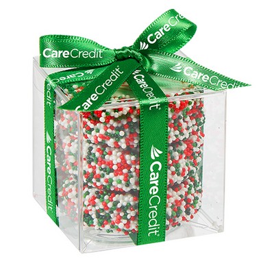 Chocolate Covered Oreo® Present w/ Custom Oreo® Cookies and Holiday Nonpareils