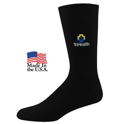 Non-Binding Relaxed Fit Crew Dress Socks