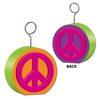 Peace Sign Photo Balloon Holder