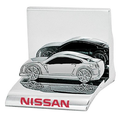 Car Chrome Business Card Holder