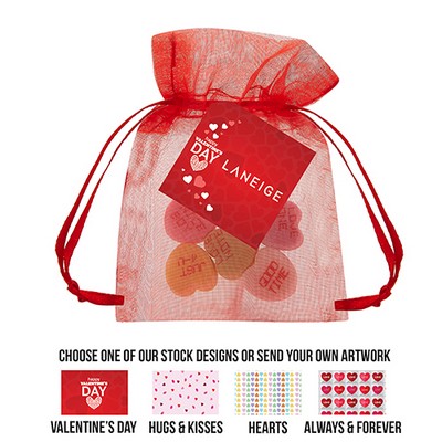 Organza Bag - Conversation Hearts (Small)