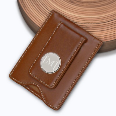 Leather Wallet & Money Clip (Brown)