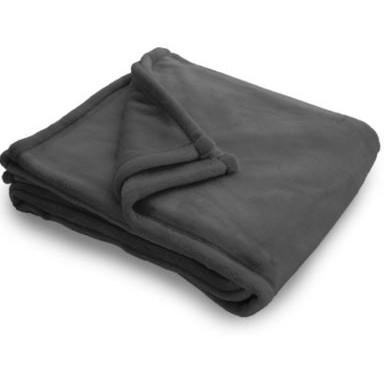 Oversize Gray Mink Touch Throw Blanket