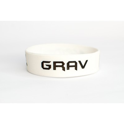 1 Inch Deboss-Fill Silicone Wristbands