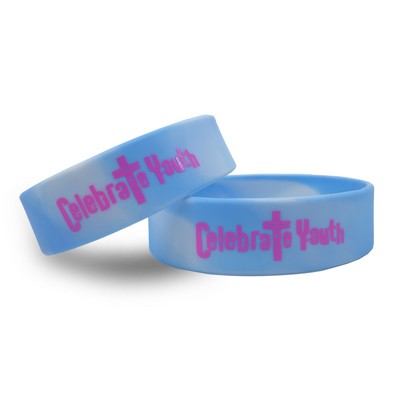 3/4" Wide Silicone Wristband