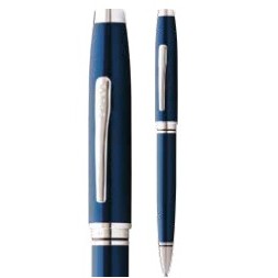 Coventry Blue Lacquer with Chrome Appointments Ballpoint Pen