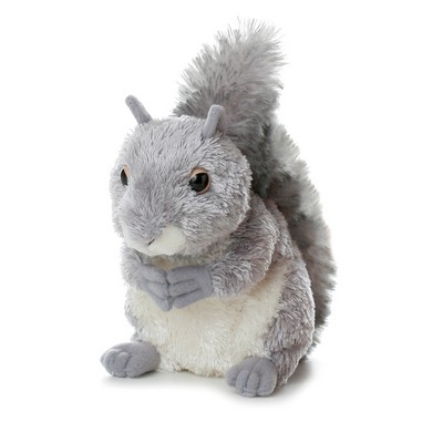 8" Lux Gray Squirrel Stuffed Animal