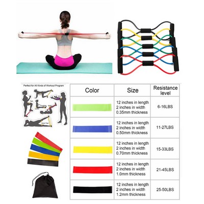 Kidder Fitness Resistance Bands Set + Chest Expander Band (Red)