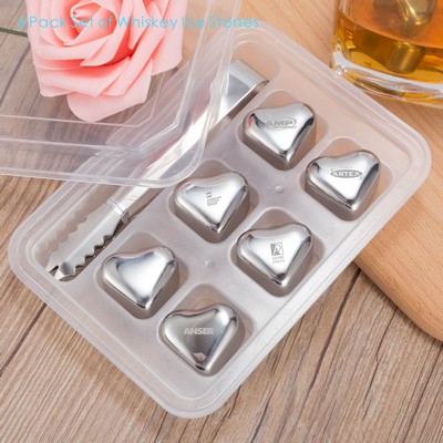 6 PCS Whiskey Ice Stone